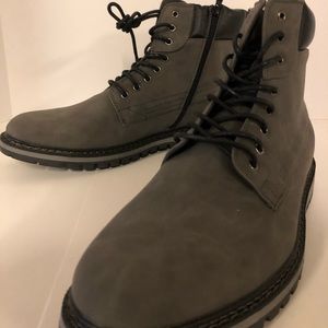 Harrison Myles Men’s Lace Up Zipper Boots Size 13